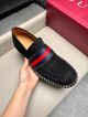 Gucci Man Black Calfskin Business Leather Shoes 042890 (7)_th.jpg